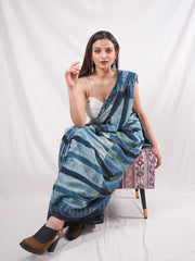 Daylily-Mull Cotton Saree-05