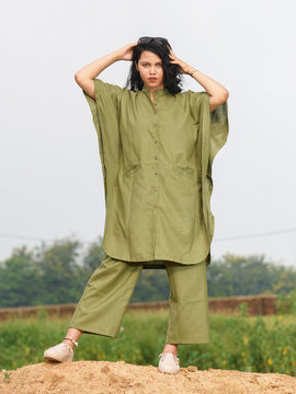 Linen Cotton Kaftan Pant Set