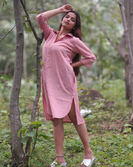 Pink Cotton Dress (midlength)