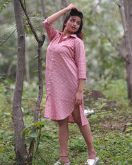 Pink Cotton Dress (midlength)