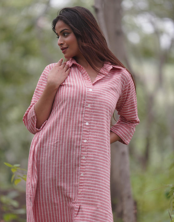 Pink Cotton Dress (midlength)